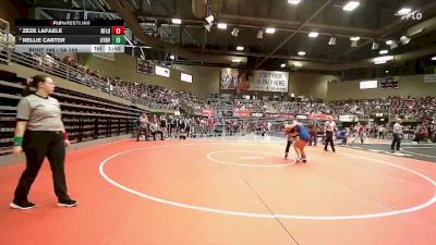 3A 155 lbs Semifinal - Nellie Carter, Canyon View vs Zeze Lafaele, Richfield