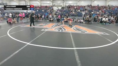 110 lbs Cons. Semis - Layla Ward, Wan Tu Wazuri Oakland Youth Wrestling Club vs Angelica Serratos, Surfside X