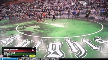 76 lbs Round 2 - Lanaia Selig, Mat Demon WC vs Emma Robinson, Lewiston WC