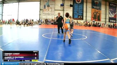 80 lbs Rd# 3- 11:30am Friday - Timmery Condit, POWA vs Gabriella Gauthier, Maryland Gold