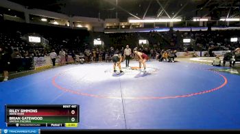 215 lbs Champ. Round 3 - Brian Gatewood, Lincoln (Tacoma) vs Riley Simmons, White River