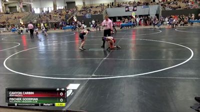 85 lbs Quarterfinal - Canyon Carbin, Iron Knights vs Fischer Goodman, Tullahoma Takedown Club