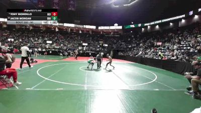 90 lbs Champ. Round 2 - Jacob Morgan, BRN3 vs Tony Biondillo, BKV1