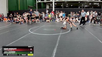 52 lbs Placement (4 Team) - Jack Sanders, Mat Assassins White vs Kemp Enriquez, Takedown Elite