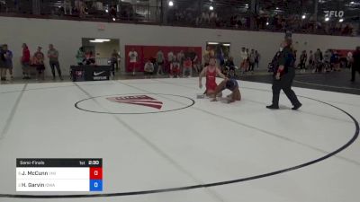 77 kg Semifinal - Justin McCunn, Viking Wrestling Club (IA) vs Hunter Garvin, Iowa