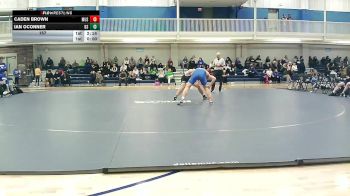157 lbs Round 2 (8 Team) - Caden Brown, Muskegon Community College vs Ian OConner, Bryant Stratton