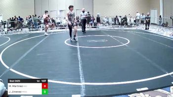 144 lbs Final - Madden Martinez, Red Wave WC vs James Jimenez, Predators WC