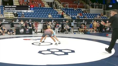 126 lbs Cons. Rd Of 64 - Deacon Gibbs, Indiana vs Tripp Martin, Oklahoma