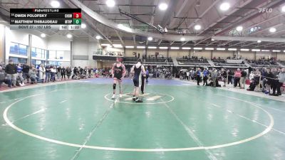 157 lbs Round Of 32 - Owen Polofsky, Cranston West vs Matthew Thibaudeau, Mt. Hope