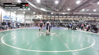 157 lbs Round Of 32 - Owen Polofsky, Cranston West vs Matthew Thibaudeau, Mt. Hope