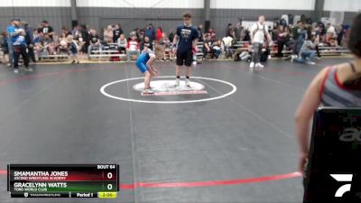 71-74 lbs Round 3 - Smamantha Jones, Ascend Wrestling Academy vs Gracelynn Watts, Toro World Club