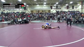 120 lbs Round 3 - Carver Butikofer, Crestwood, Cresco vs Braden Anderson, Hinton