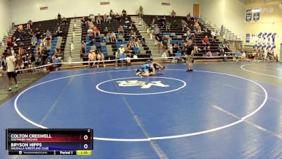 100-106 lbs Quarterfinal - Colton Creswell, Southern Wolves vs Bryson Hipps, Valhalla Wrestling Club