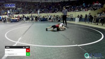 43 lbs Round Of 16 - Jensen Oss, Oklahoma Wrestling Academy vs Kannon Zappone, Barnsdall Youth Wrestling