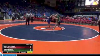110 lbs Cons. Round 1 - Amy Villegas, Park Ridge (Maine East) vs Baya Perez, Peoria (Richwoods)