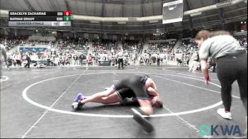 140 lbs Quarterfinal - Gracelyn Zachariae, IRONMEN Wrestling Club vs Eathan Grady, Hornet Wrestling Club