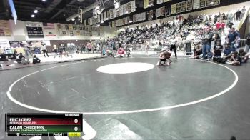 97 lbs Semifinal - Eric Lopez, Peterson Grapplers vs Calan Childress, Central Coast Most Wanted