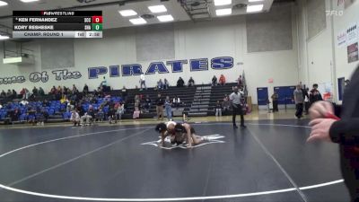125 lbs Champ. Round 1 - Kory Resheske, Shasta College vs Ken Fernandez, Sacramento City College