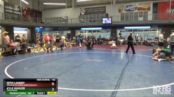 132 lbs Cons. Round 2 - Kyle Mahler, Lynn Haven vs Seth Landry, Sulphur Jr Storm Wrestling Clu