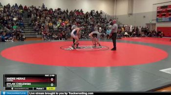 157 lbs Semifinal - Andre Meraz, Center vs Dylan Chelewski, Fruita Monument