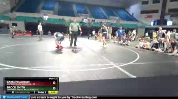 105 lbs Round 2 (3 Team) - Cayson Carson, Eastside Youth Wrestling vs Brock Smith, Team Bear Wrestling Club Red