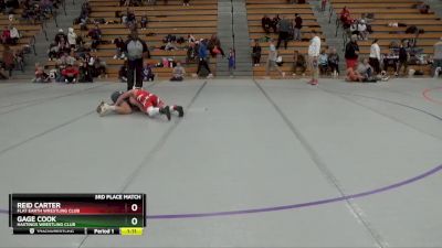 120 lbs 3rd Place Match - Gage Cook, Hastings Wrestling Club vs Reid Carter, Flat Earth Wrestling Club