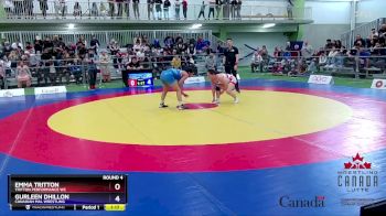 54kg Round 4 - Emma Tritton, Tritton Performance WC vs Gurleen Dhillon, Canadian Mal Wrestling