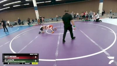 100 lbs 3rd Place Match - Witt Brown, Wesley Club Wrestling vs Sy Stoute, North DeSoto Wrestling Academy