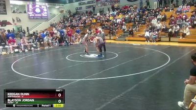 132 lbs 2nd Wrestleback (16 Team) - Blayson Jordan, Perry vs Keegan Dunn, Whitewater