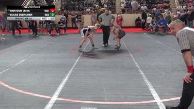 135_B lbs Round Of 32 - Grayson Leiva, West York vs Lucas Zuercher, Nazareth