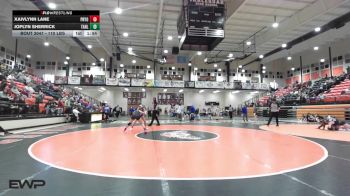 110 lbs Quarterfinal - Xaivlynn Lane, Pryor MS Girls vs Joplyn Sherrick, Tahlequah JH Girls