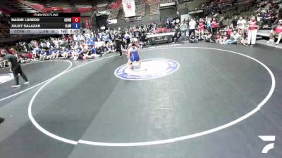 140 lbs Naomi Loredo, CVWA - Central Valley Wrestling Association vs Isabella Sermana, LAWA - Los Angles Wrestling Association