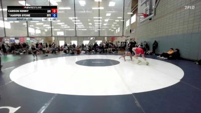 132 lbs Quarterfinal - Carson Kenny, Lakeland Wrestling Club vs Harper Stone, Southern Idaho Training Center
