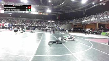 126 lbs Champ. Round 1 - Mason Wright, Mountain Home vs Dylan Frothinger, Eagle