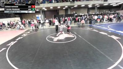 135 lbs Cons. Round 2 - Olivia Pearson, Unattached vs Zainab Nathani, Unattached