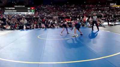 3A 138 lbs Champ. Round 1 - Jackson Spry, Kellogg vs Ty Sutton, New Plymouth