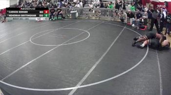 285 lbs Champ. Round 2 - Carson Senger, Boulder City vs Nehemiah Brittingham, Escondido