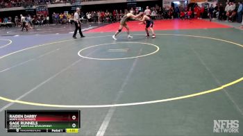 189 lbs Champ. Round 1 - Raiden Darby, North Pole Patriots vs Gage Runnels, Student Wrestling Development Program