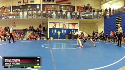 190 lbs Quarters & Wb (16 Team) - Tyger Woodke, Renselear Central vs Brock Frazier, Western