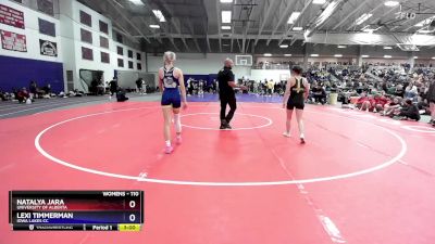 110 lbs Cons. Round 2 - Natalya Jara, University Of Alberta vs Lexi Timmerman, Iowa Lakes CC