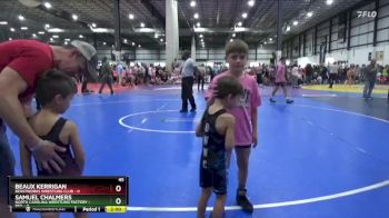 45 lbs Semis (4 Team) - Beaux Kerrigan, BEASTWORKS WRESTLING CLUB vs Samuel Chalmers, NORTH CAROLINA WRESTLING FACTORY - RED