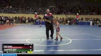 60 lbs Cons. Round 4 - Maximums Gray, Midwest City Bombers vs Colt Eizel, North Desoto Wrestling Academy