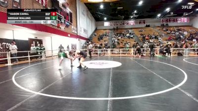 144 lbs Cons. Round 2 - Deegan Walling, Kelly Walsh vs Kason Cahill, Rock Springs