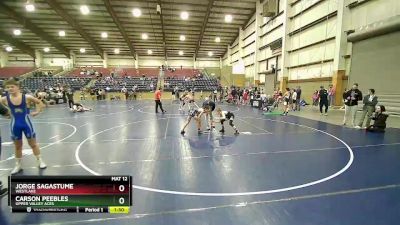 85 lbs Semifinal - Jorge Sagastume, Westlake vs Carson Peebles, Upper Valley Aces