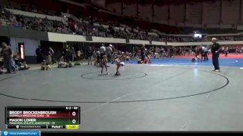 40 lbs Quarterfinal - Brody Brockenbrough, Guerrilla Wrestling (GWA) vs Mason Loher, Poquoson Athletic Association