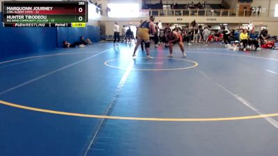 285 lbs Quarterfinals (16 Team) - Marquonn Journey, Carl Albert State vs Hunter Tibodeou, Big Bend Community College