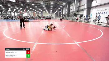 75 lbs Consi Of 16 #1 - Austin Carrodus, WV vs Oliver Burkhardt, NY