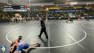 120 lbs 19th Place Match - Luke Erwinski, Chicago (Mt. Carmel) vs Brody Page, Aurora (Marmion Academy)