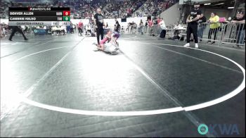 49 lbs Quarterfinal - Denver Allen, Barnsdall Youth Wrestling vs Cambrie Kelso, Tiger Trained Wrestling