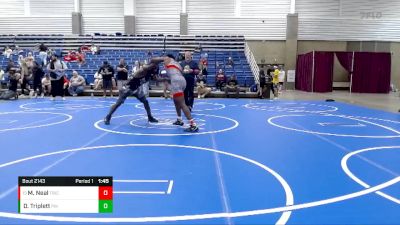 160 lbs Cons. Round 1 - Menelik Neal, Invicta Wrestling Academy vs Demarion Triplett, Pike